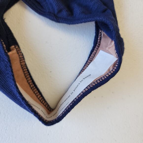 LUNYA Soft Modal Rib Brief In Sincere Blue Set of 3 XS NWT - Picture 6 of 9